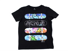 Name It black skateboard Among Us t-shirt